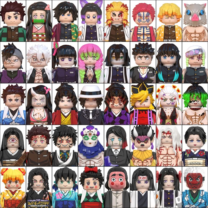 Model Kit Nezuko - Minifiguras de Demon Slayer, 50 Piezas,