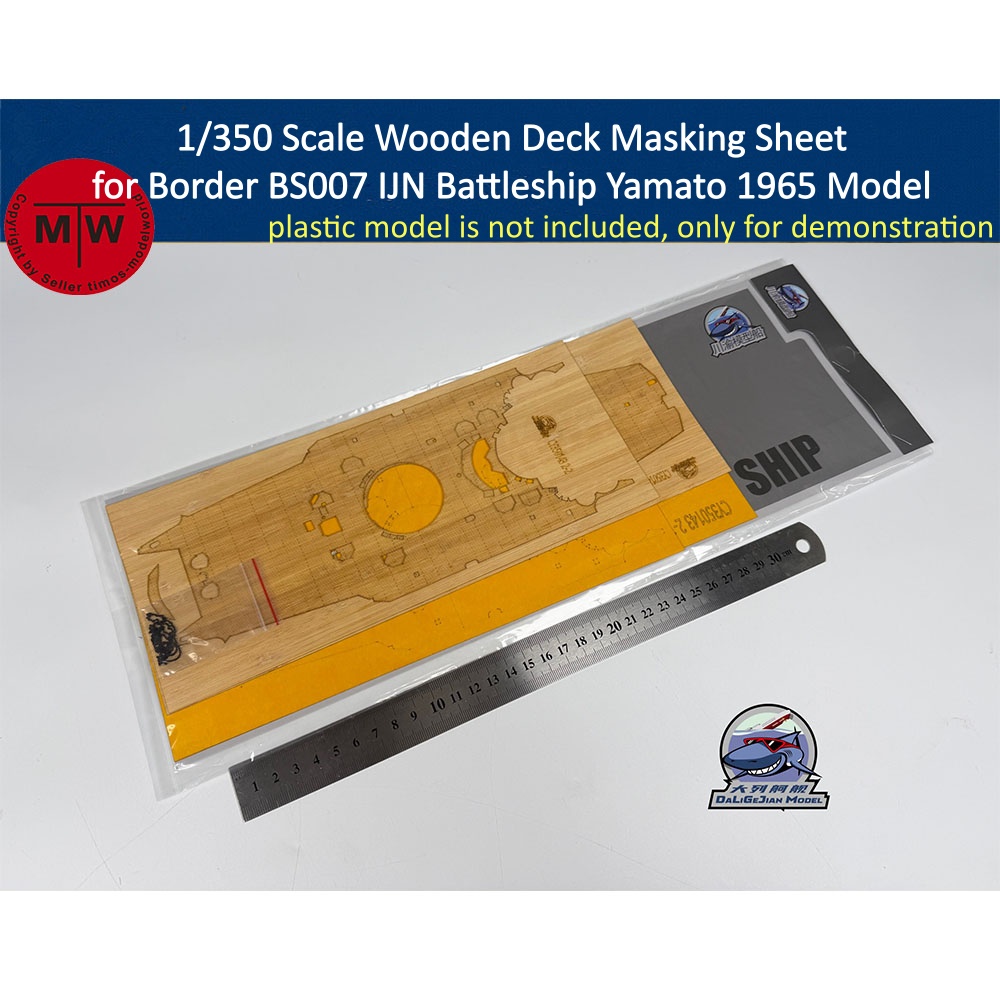 Model Kit Yamato - Lámina de enmascaramiento de cubierta de