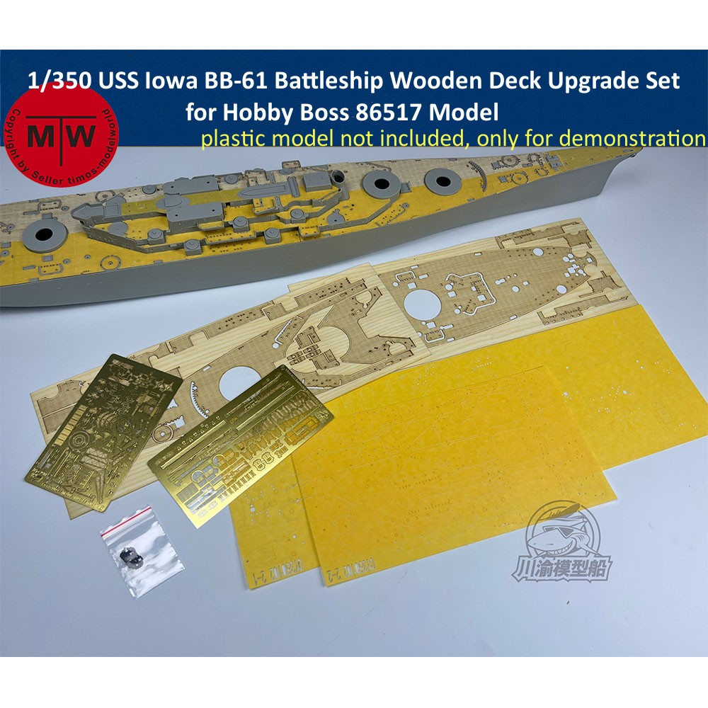 Model Kit Uss Iowa - Juego de actualización de hojas de