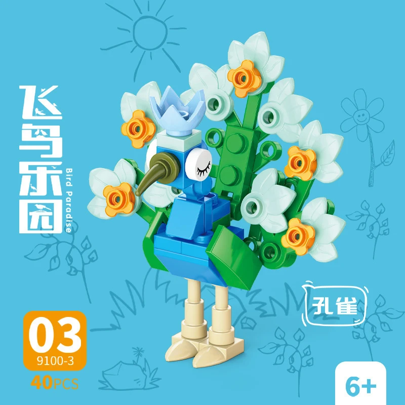 Model Kit For Girls - Bloques de Construcción de Animales, Kit