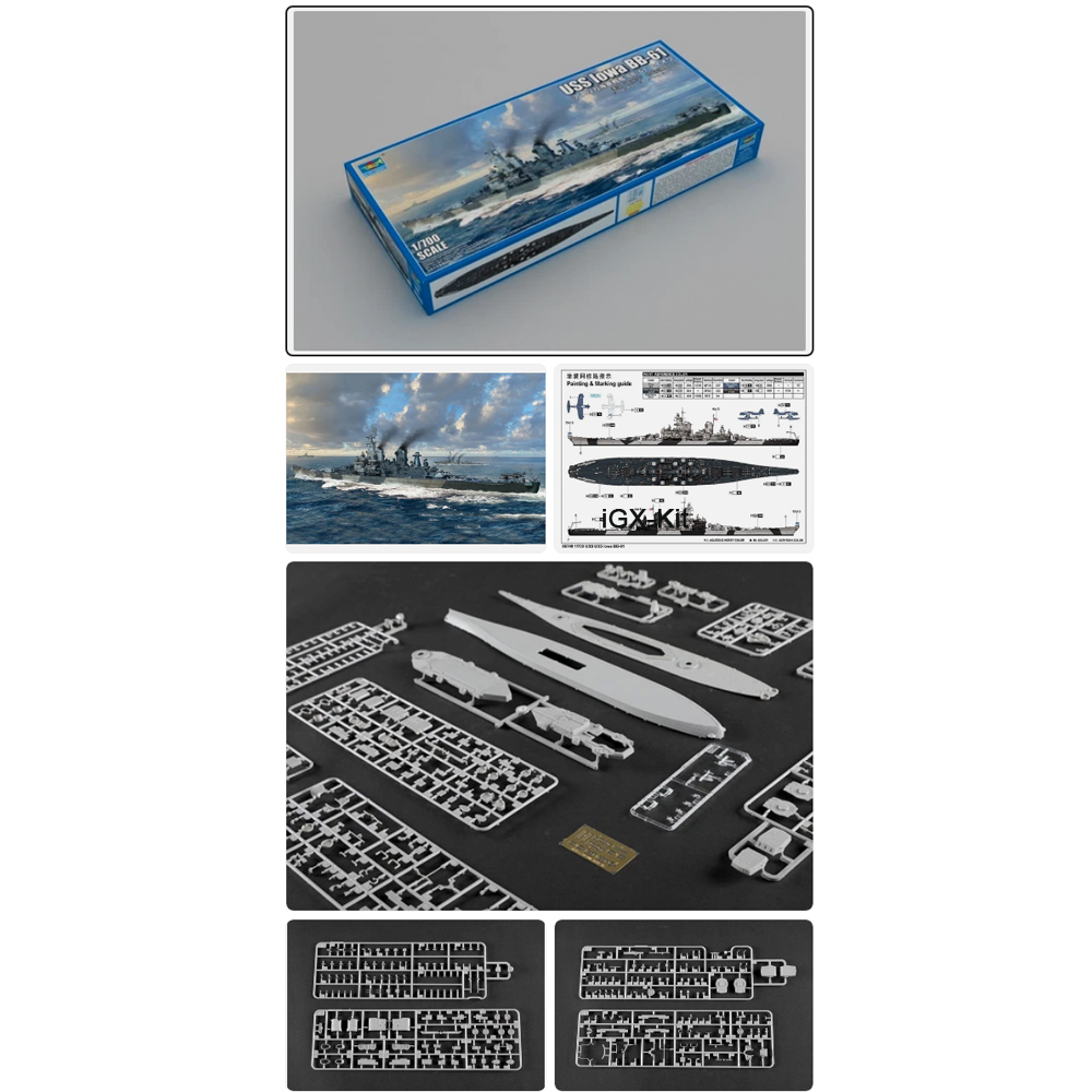 Trumpeter 06749, Escala 1/700, - Model Kit Uss Iowa reseña y precio