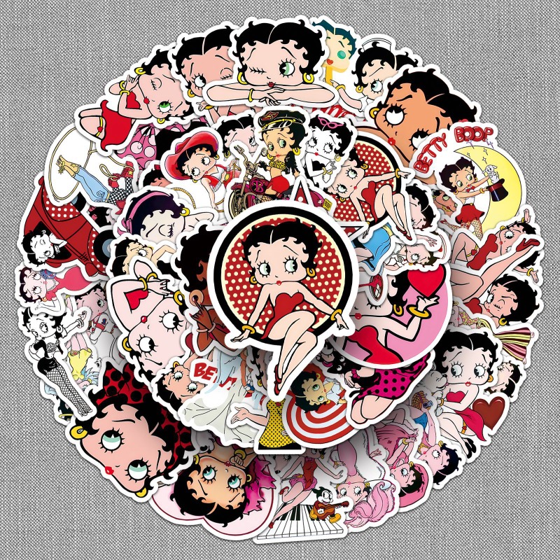 Betty Boop 50 pegatinas de alt - Model Kit For Girls reseña y precio